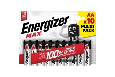 BATERIE ENERGIZER MAX AA LR6 10 szt. ECO 1 BATERIE ENERGIZER MAX AA LR6 10 szt. ECO 1