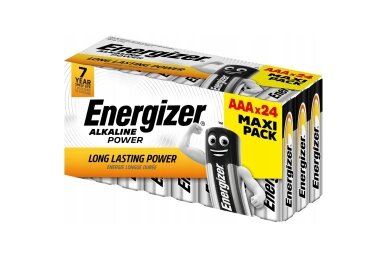 ENERGIZER BATTERIEN ALKALINE POWER AAA LR03 MAXI PACK 24 Stk. NEW 1 ENERGIZER BATTERIEN ALKALINE POWER AAA LR03 MAXI PACK 24 Stk. NEW 1