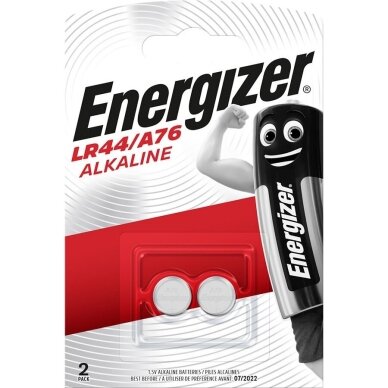 Energizer Speciality LR44/A76 1,5 V leelispatareid, 2 tk. Energizer Speciality LR44/A76 1,5 V leelispatareid, 2 tk.