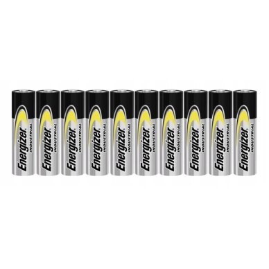 Energizer Industrial Pro AA LR6 1.5 V alkalinės baterijos, 10 vnt. Energizer Industrial Pro AA LR6 1.5 V alkalinės baterijos, 10 vnt.