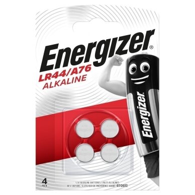 Energizer Speciality A76 (LR44) 1,5 V leelispatareid, 4 tk. Energizer Speciality A76 (LR44) 1,5 V leelispatareid, 4 tk.