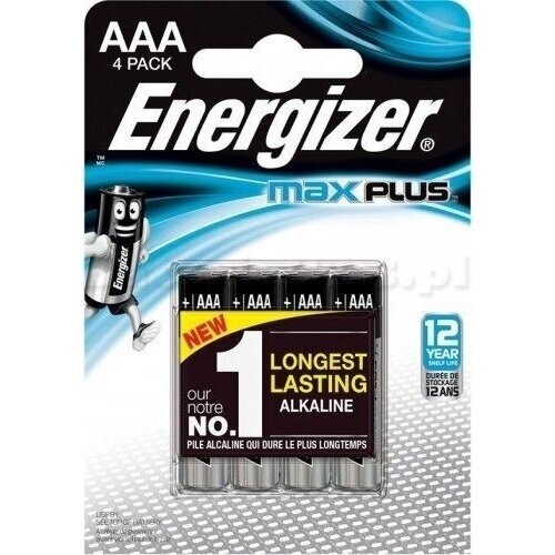 ENERGIZER MAX PLUS AAA LR03 ELEMENTAI, 4 ECO