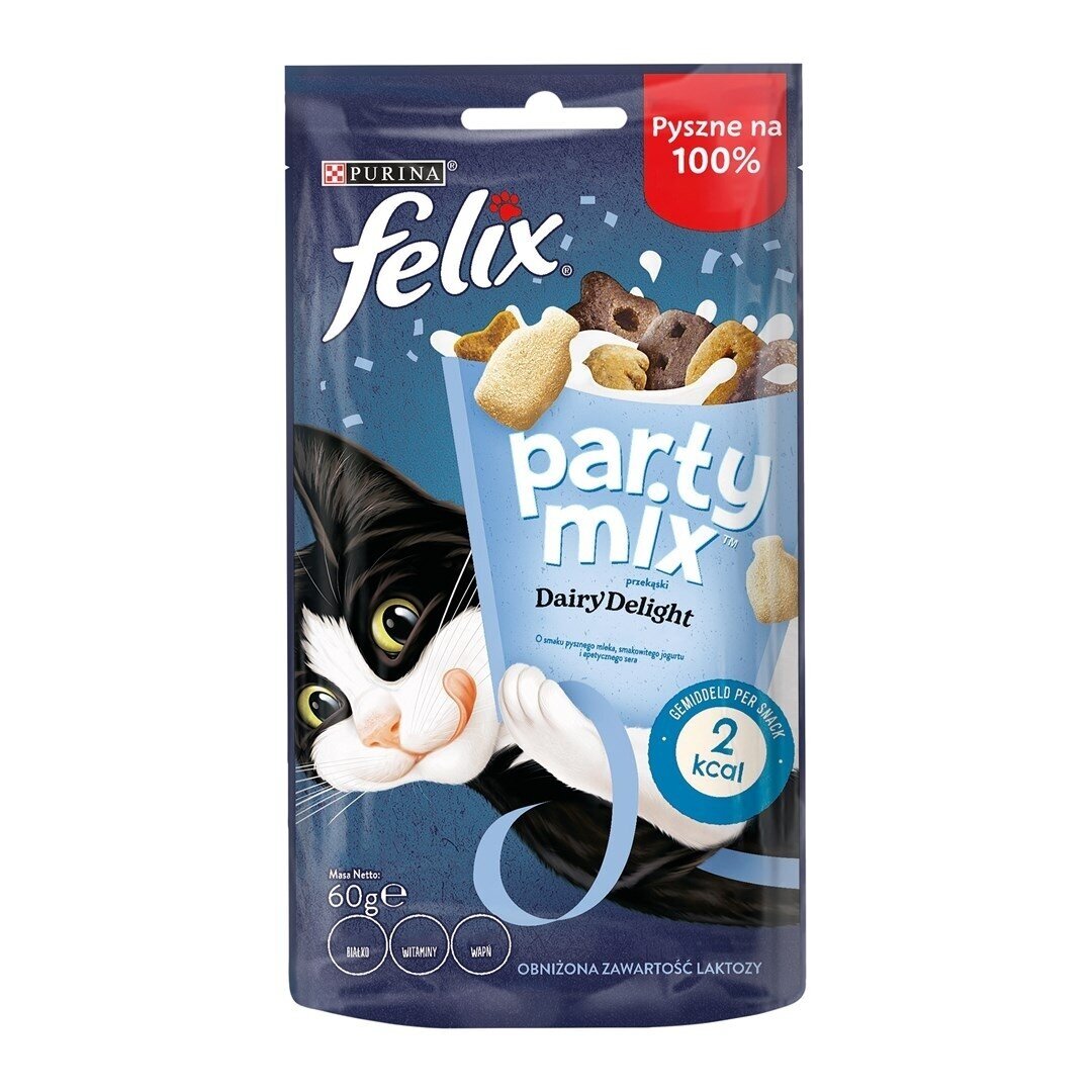 FELIX Party Mix Dairy Delight - Kačių skanėstas - 60 g