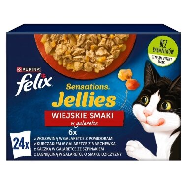 Felix Sensations kaimiški skoniai drebučiuose 24 x 85 g