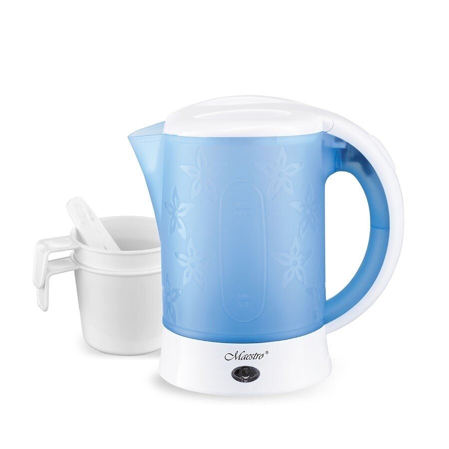 „Feel-Maestro MR010“ elektrinis virdulys, 0,6 l, mėlynas, baltas, 600 W