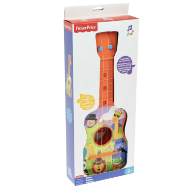 FISHER PRICE 4 stygų gitara – Su plastikine dėžute 2