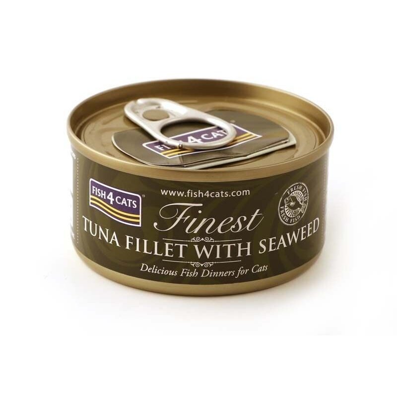 FISH4CATS tuno filė su jūros dumbliais - šlapias kačių ėdalas - 70 g FISH4CATS tuno filė su jūros dumbliais - šlapias kačių ėdalas - 70 g