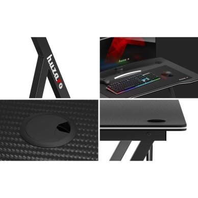 Gaming stalas – Huzaro Hero 1.4 Black 1 Gaming stalas – Huzaro Hero 1.4 Black 1