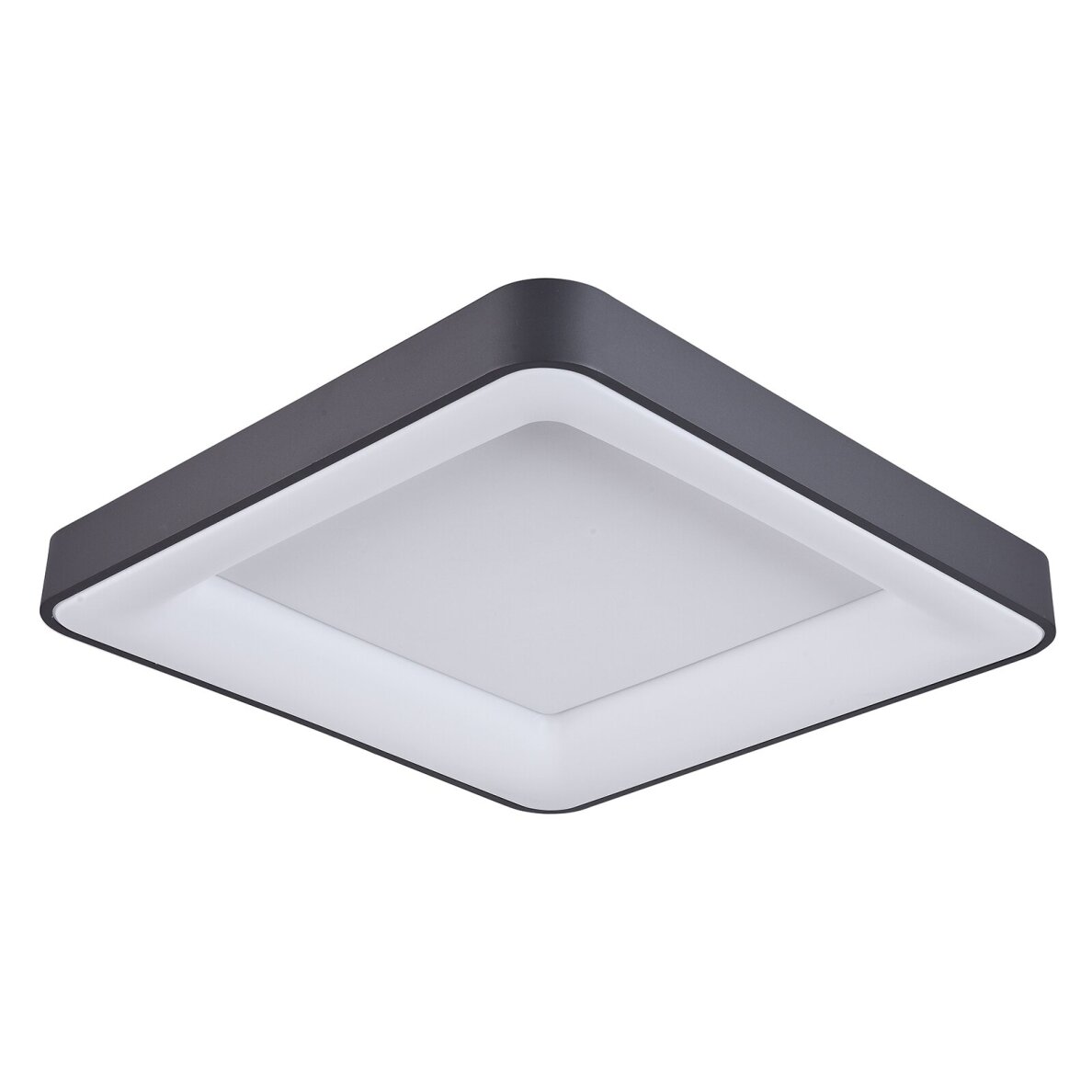 Giacinto 5304-850SQC-BK-3 modernus LED plafonas, juodas, 60x60 cm