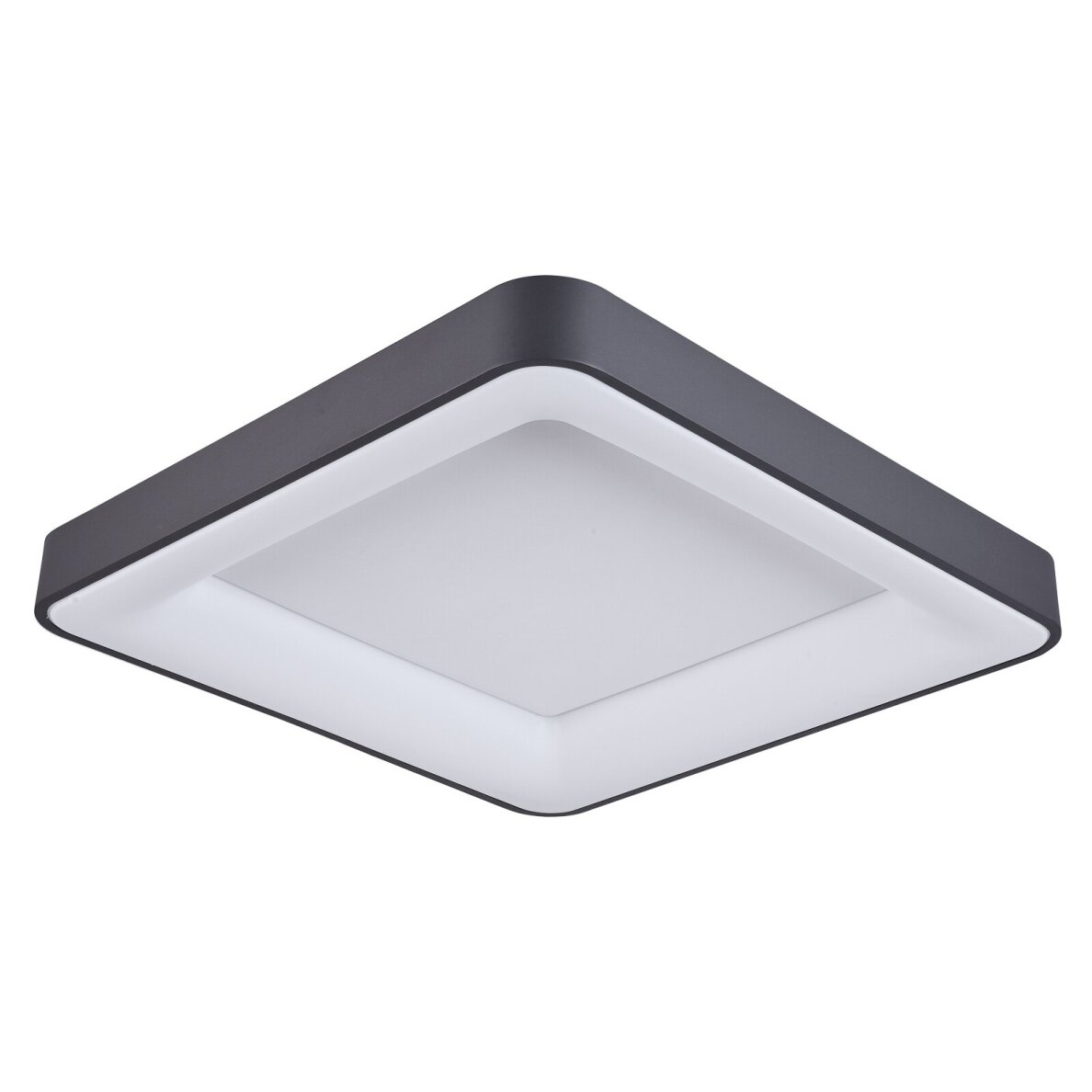Giacinto 5304-850SQC-BK-4 modernus LED plafonas, juodas, 60x60 cm