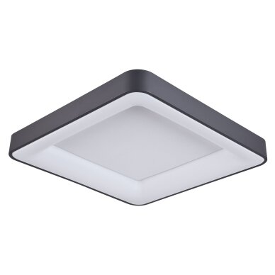 Giacinto 5304-850SQC-BK-4 modernus LED plafonas, juodas, 60x60 cm