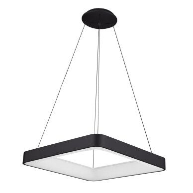Giacinto 5304-850SQP-BK-4 modernus pakabinamas LED šviestuvas, juodas, 60x60 cm