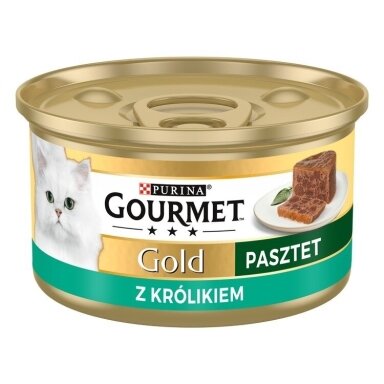 GOURMET Gold Rabbit - šlapias kačių ėdalas - 85 g
