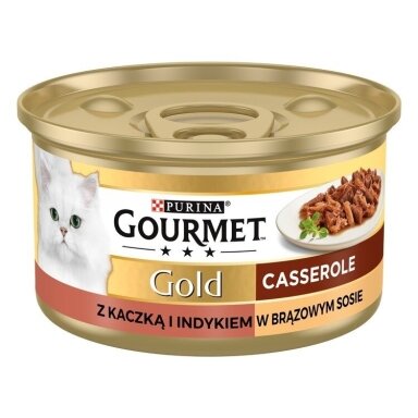 GOURMET GOLD - Troškinys su antiena ir kalakutiena 85 g
