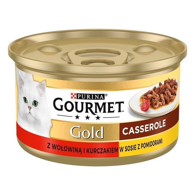GOURMET GOLD - Jautienos ir vištienos troškinys 85 g GOURMET GOLD - Jautienos ir vištienos troškinys 85 g
