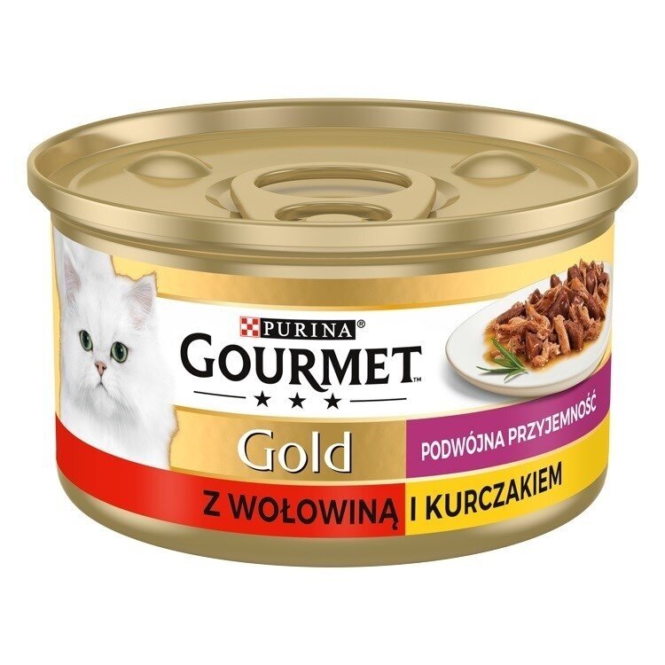 Gourmet Gold - Mišri jautiena ir vištiena 85 g Gourmet Gold - Mišri jautiena ir vištiena 85 g