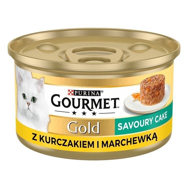 GOURMET GOLD - Sūrus pyragas su vištiena ir morkomis 85 g GOURMET GOLD - Sūrus pyragas su vištiena ir morkomis 85 g