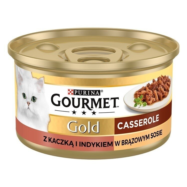 GOURMET GOLD - Troškinys su antiena ir kalakutiena 85 g