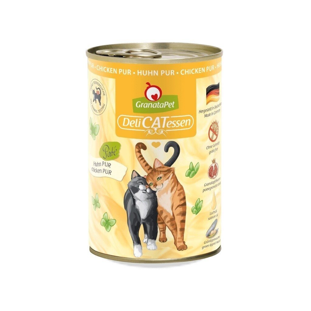 GRANATAPET DeliCATessen vištiena - šlapias kačių ėdalas - 400 g GRANATAPET DeliCATessen vištiena - šlapias kačių ėdalas - 400 g