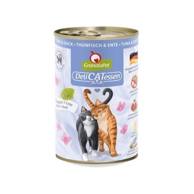 GRANATAPET DeliCATessen Tuna and Duck – šlapias kačių maistas su tunu ir antiena, 400 g