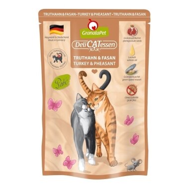 GRANATAPET DeliCATessen Turkey and pheasant – šlapias kačių maistas, 85 g