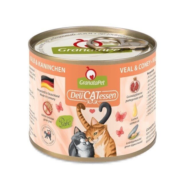 GRANATAPET DeliCATessen - šlapias kačių ėdalas su veršiena ir kankorėžiu - 200 g