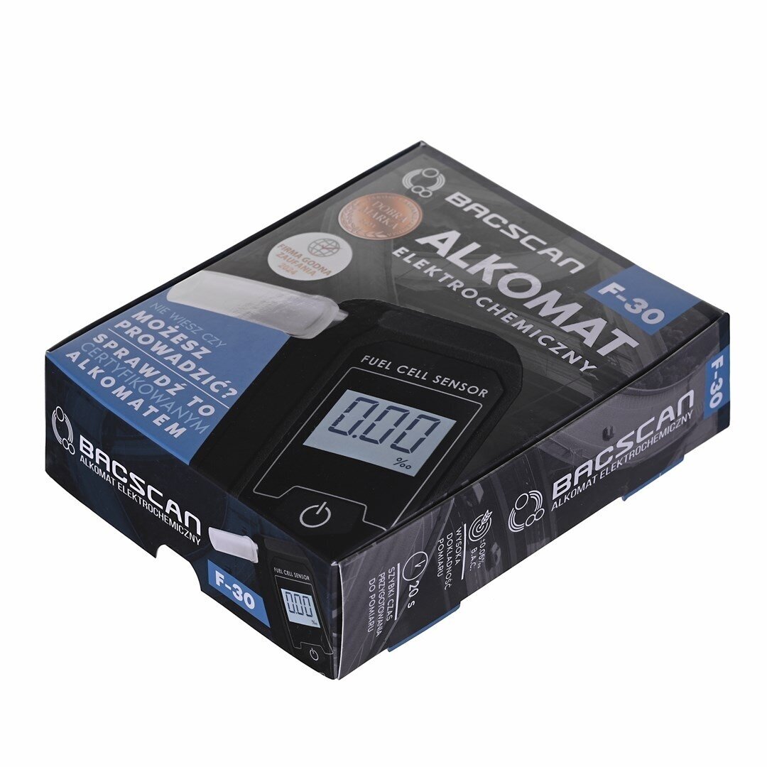 HI-TECH BACSCAN F-30 alkoholio matuoklis 0–4 % 1 % juodas 1 HI-TECH BACSCAN F-30 alkoholio matuoklis 0–4 % 1 % juodas 1