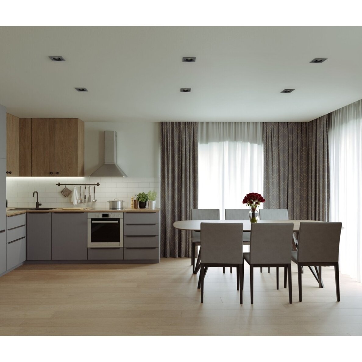 Įmontuojami Šviestuvai Naru DL-61903-IP44-BK 1