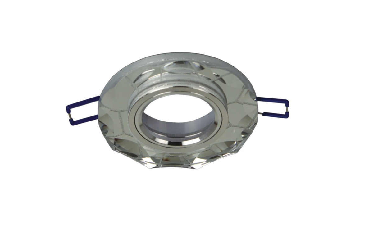 Foco embutido D1807 CL CR GU10 +LED bordo luminoso, redondo, transparente Foco embutido D1807 CL CR GU10 +LED bordo luminoso, redondo, transparente