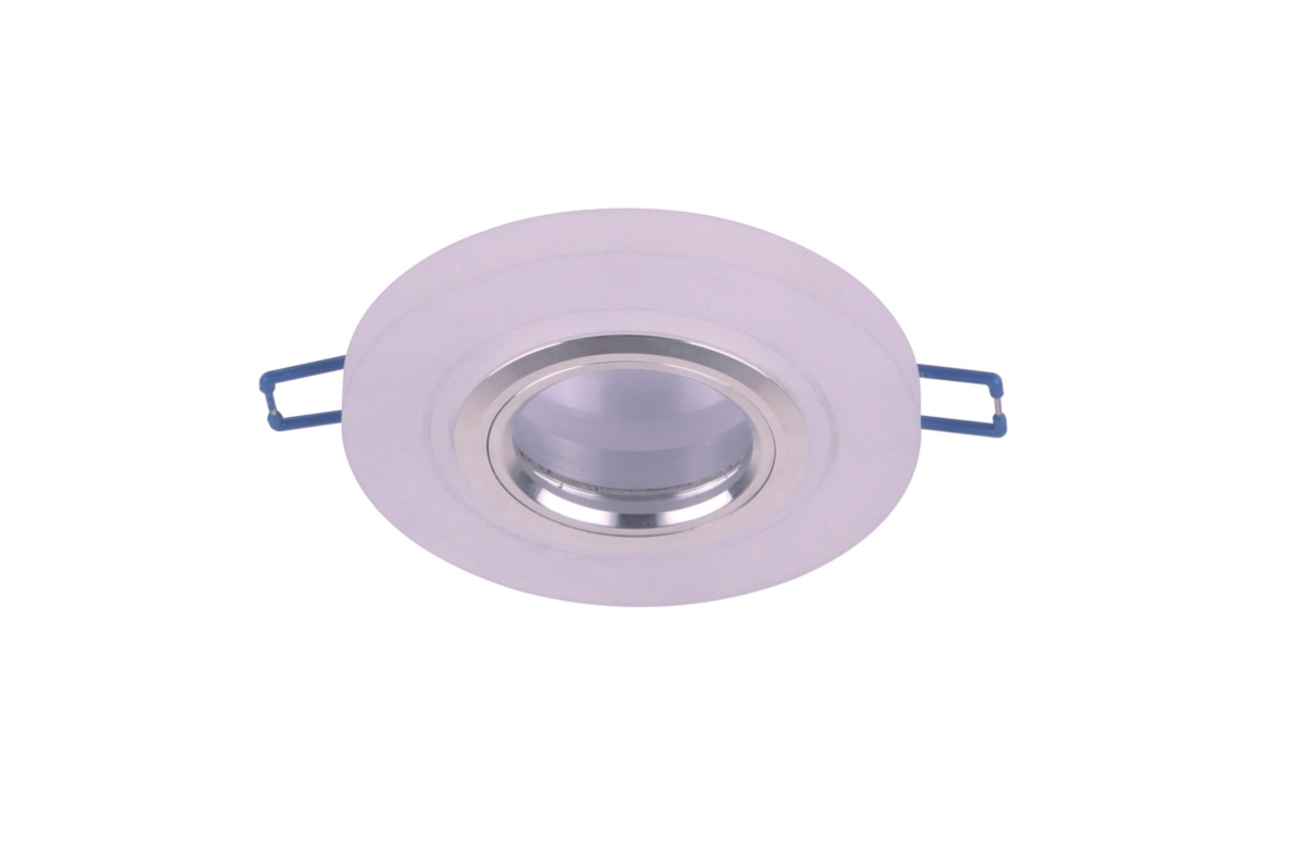 Innfelt downlight D3049 WT CR GU10 + LED lysende kant, rund Innfelt downlight D3049 WT CR GU10 + LED lysende kant, rund