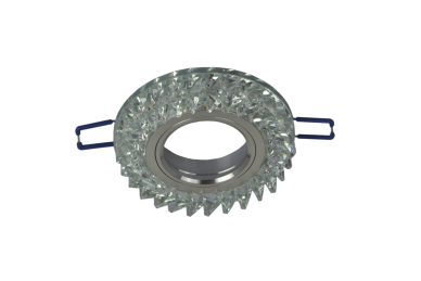 Innfelt downlight D3004 CL CR GU10 + LED lysende kant, rund Innfelt downlight D3004 CL CR GU10 + LED lysende kant, rund