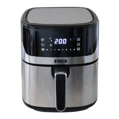 Karšto oro gruzdintuvė NOVEEN AF550 6,5 l 1600 W Juoda, Sidabrinė 1