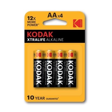 „Kodak XTRALIFE“ šarminės AA baterijos (4 vnt. pakuotė)