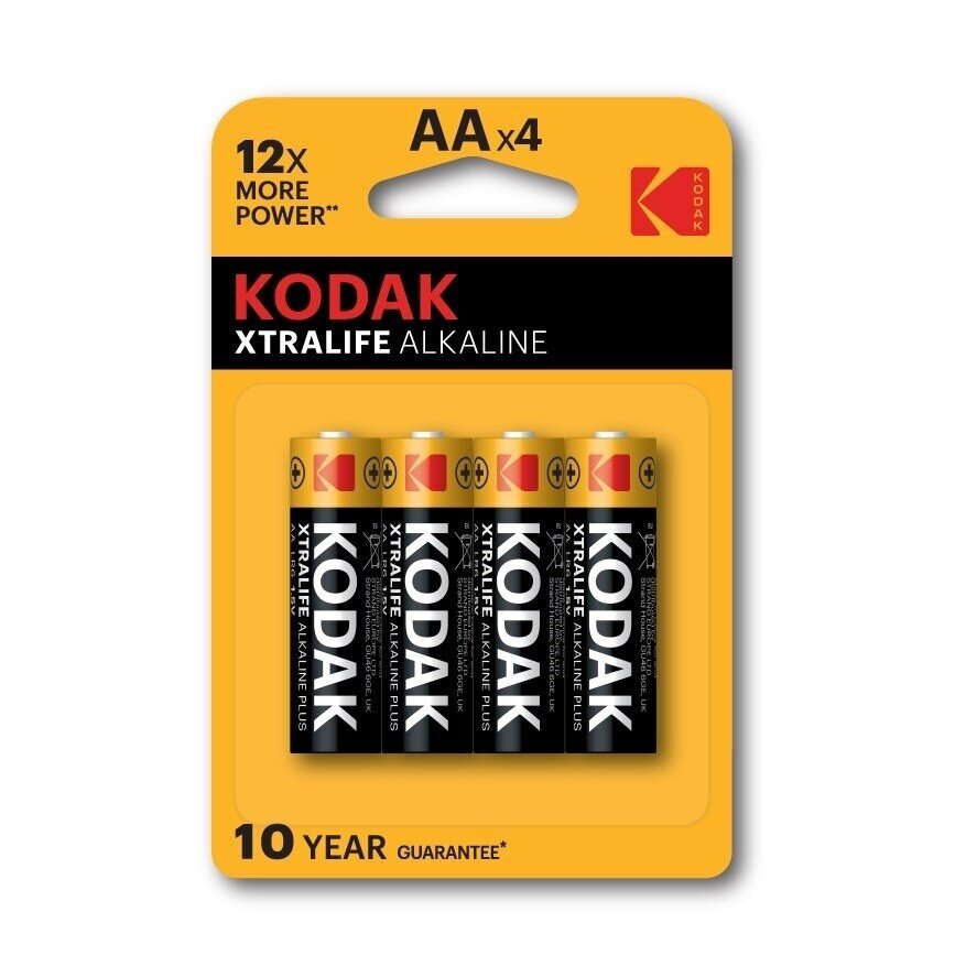 „Kodak XTRALIFE“ šarminės AA baterijos (4 vnt. pakuotė)