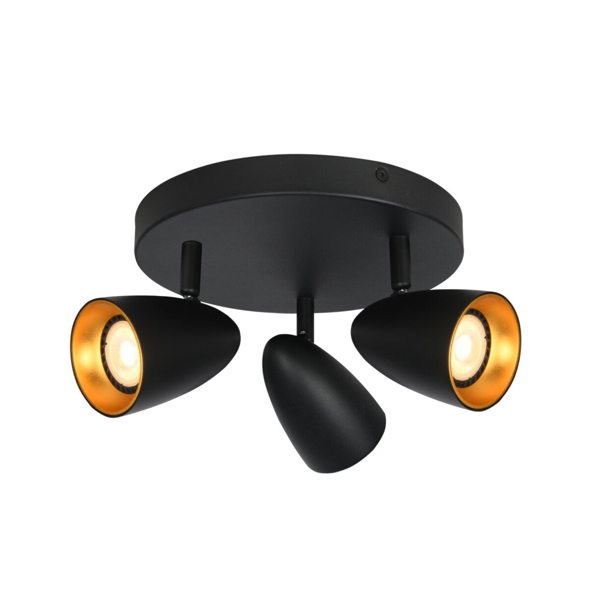 Kryptiniai Šviestuvai Tino SPL-36748-3R-BK-GD Kryptiniai Šviestuvai Tino SPL-36748-3R-BK-GD