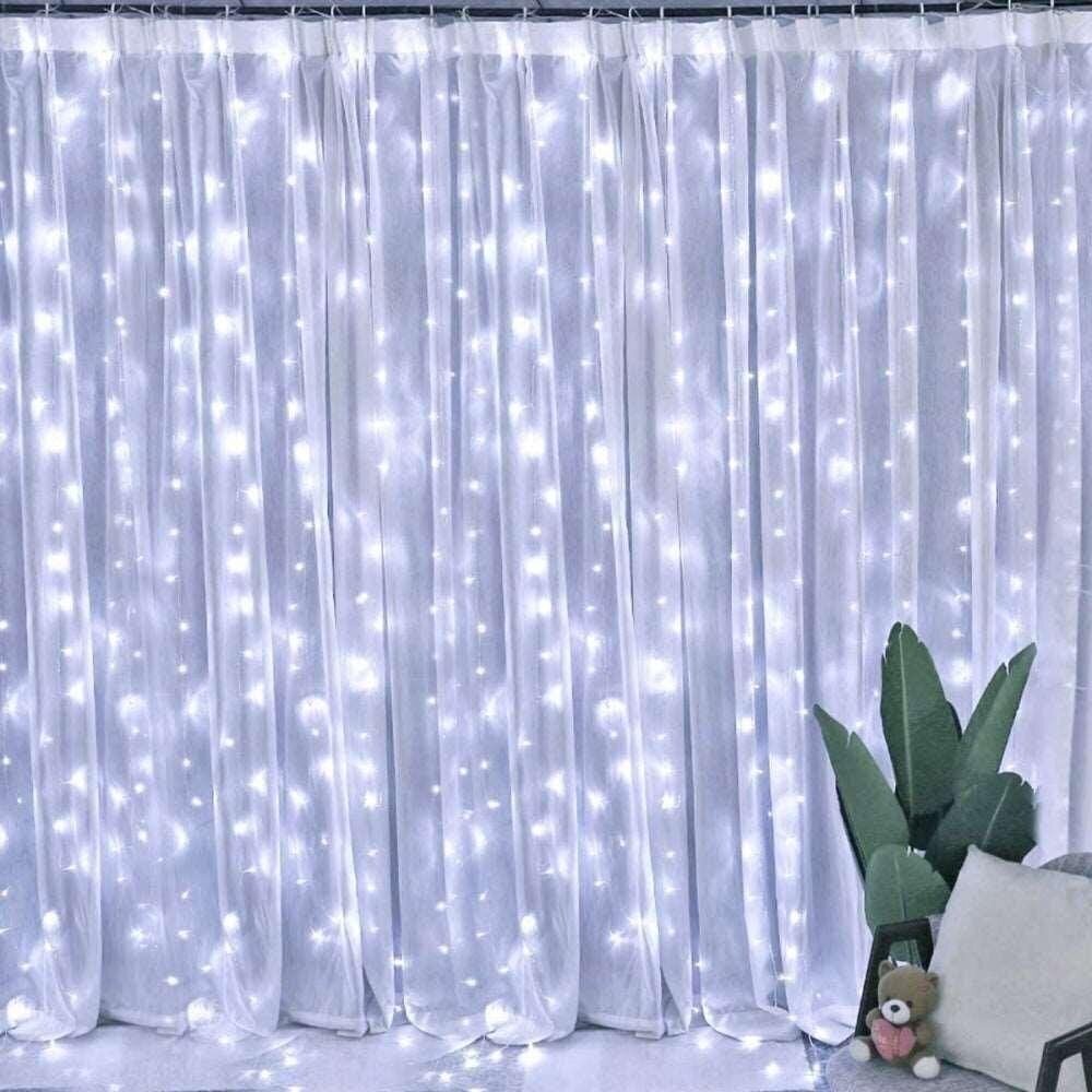 LED girlianda užuolaida lanksti 3 x 3 m 1 LED girlianda užuolaida lanksti 3 x 3 m 1