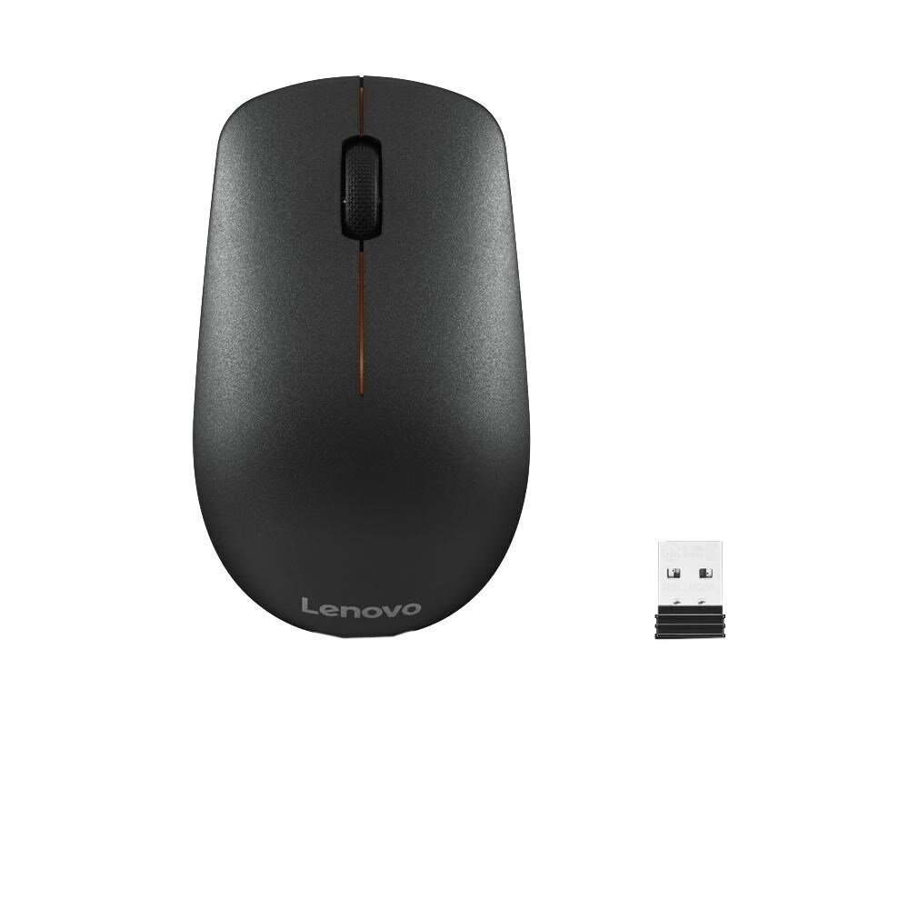 Lenovo 400 belaidė optinė pelė (GY50R91293), juoda, universalus dizainas
