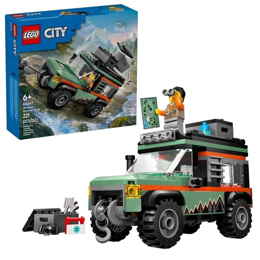 LEGO City 60447 Bekelės 4x4 kalnų sunkvežimis LEGO City 60447 Bekelės 4x4 kalnų sunkvežimis