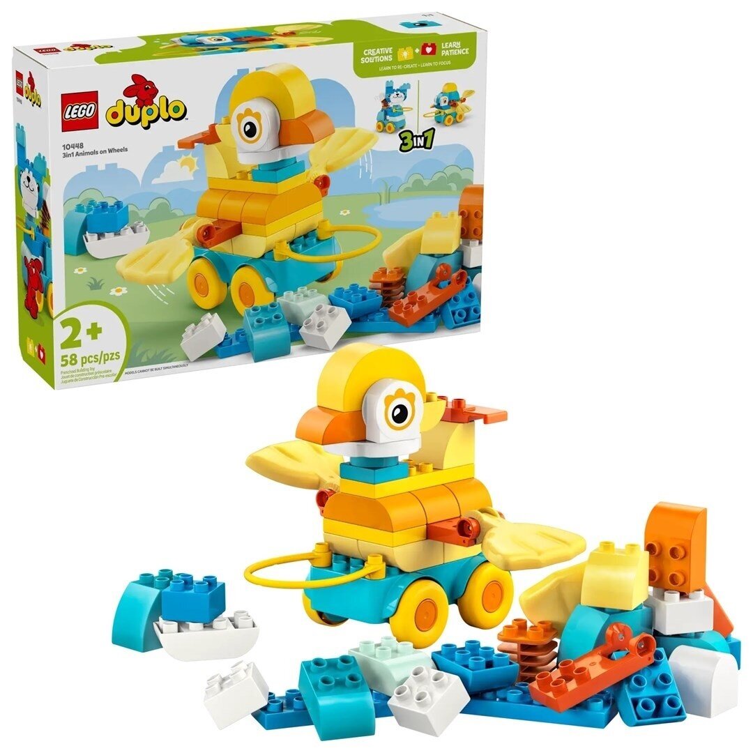 LEGO DUPLO 10448 3-in-1 Gyvūnai ant ratukų