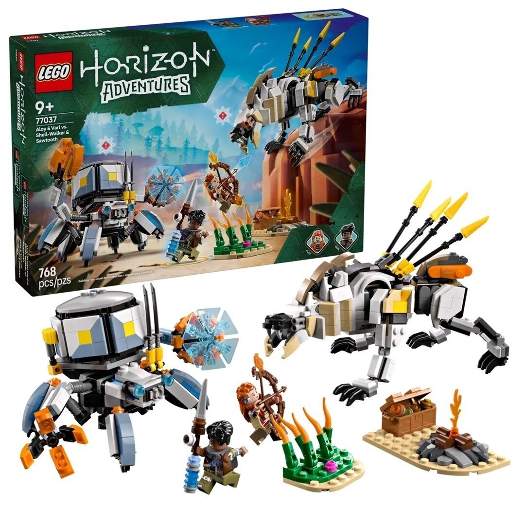 LEGO Horizon 77037 Aloy ir Varl prieš Shell-Walker ir Sawtooth