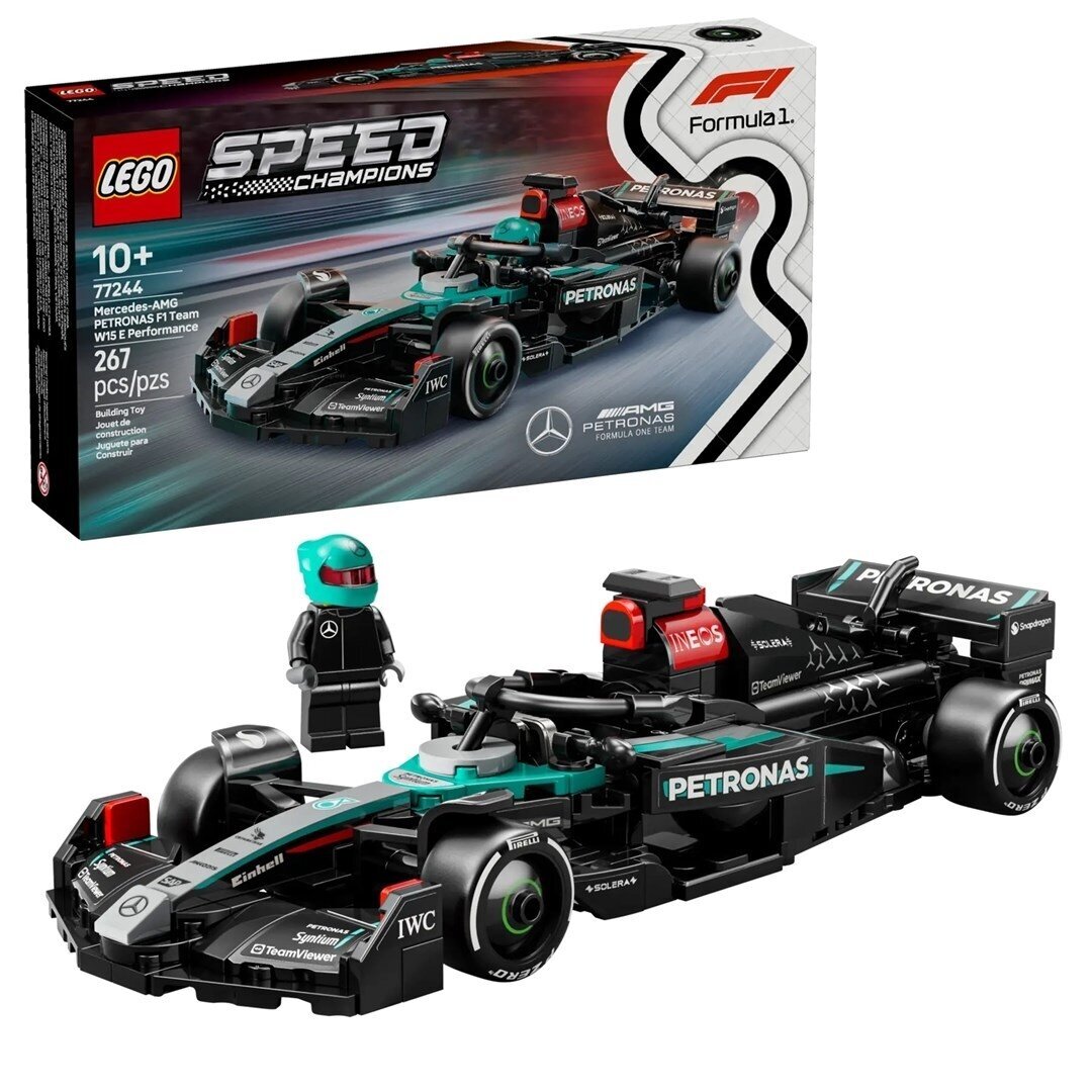 LEGO Speed Champions 77244 Mercedes-AMG F1 W15 lenktyninis automobilis LEGO Speed Champions 77244 Mercedes-AMG F1 W15 lenktyninis automobilis