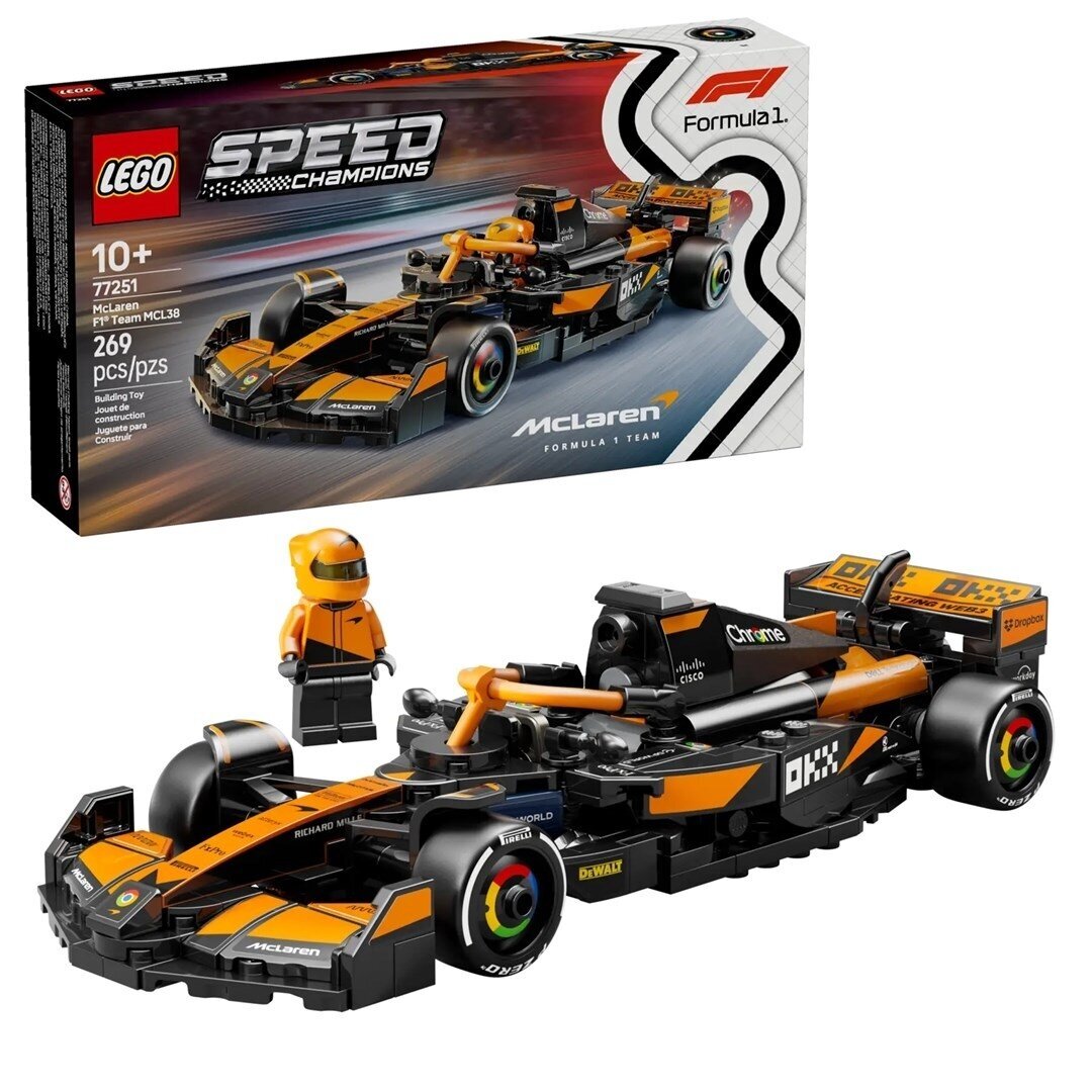 LEGO Speed Champions 77251 McLaren F1 Team MCL38 lenktyninis automobilis 1