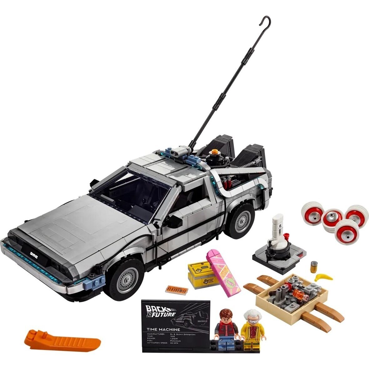 LEGO® ICONS 10300 LAIKO MAŠINA IŠ FILMO „ATGAL Į ATEITĮ“ 2