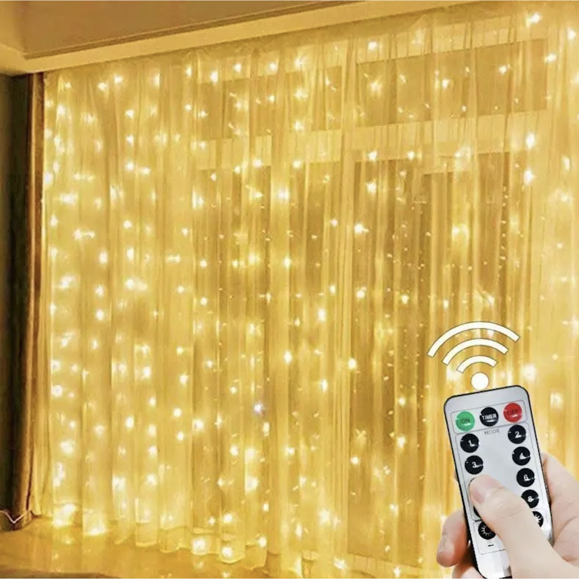 LED girlianda užuolaida lanksti 3 x 3 m 2 LED girlianda užuolaida lanksti 3 x 3 m 2