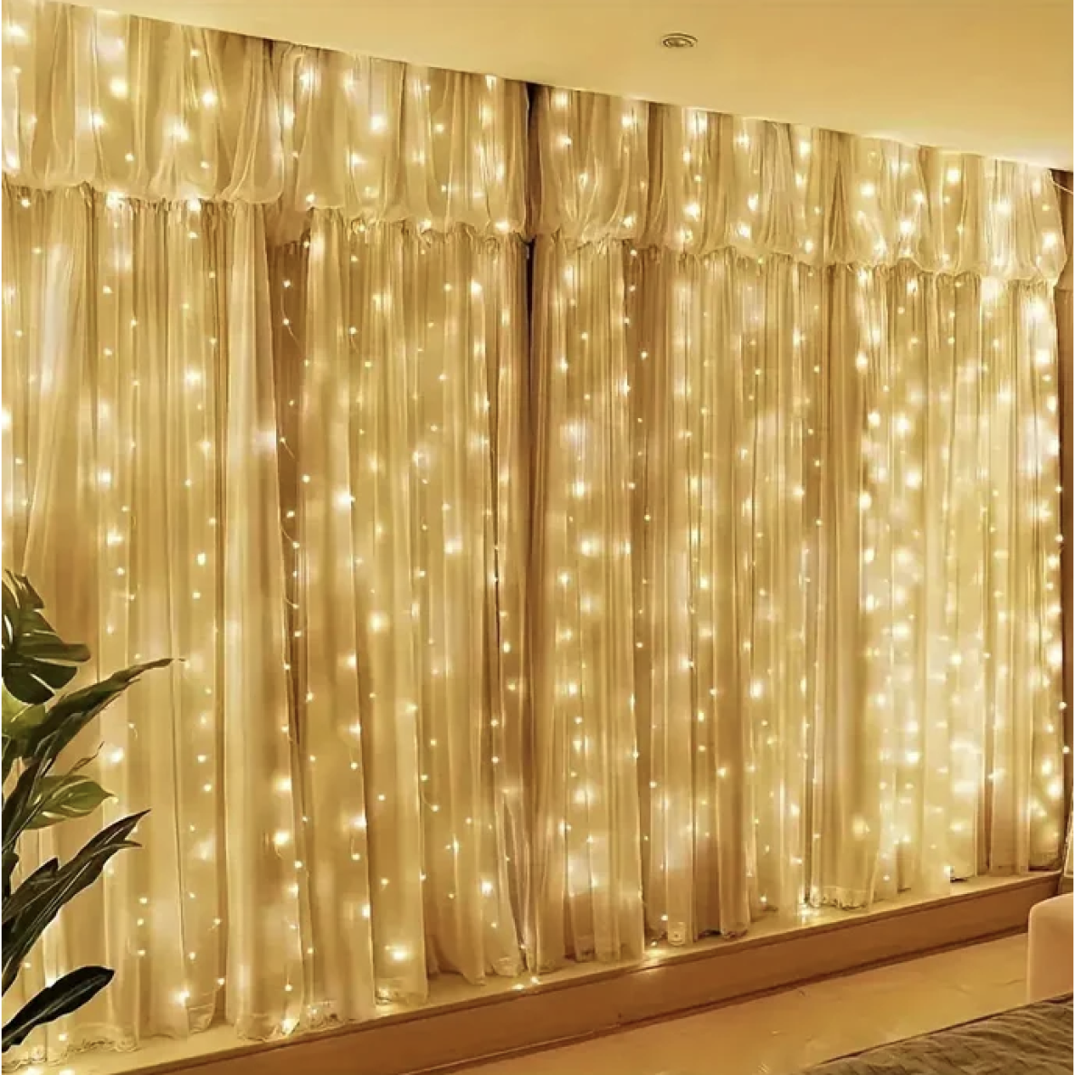 LED girlianda užuolaida lanksti 3 x 3 m LED girlianda užuolaida lanksti 3 x 3 m
