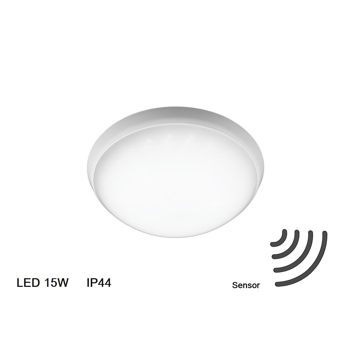 LED-GREEN GR-CP-LED-15W/SENSOR LED šviestuvas su judesio sensoriumi LED-GREEN GR-CP-LED-15W/SENSOR LED šviestuvas su judesio sensoriumi