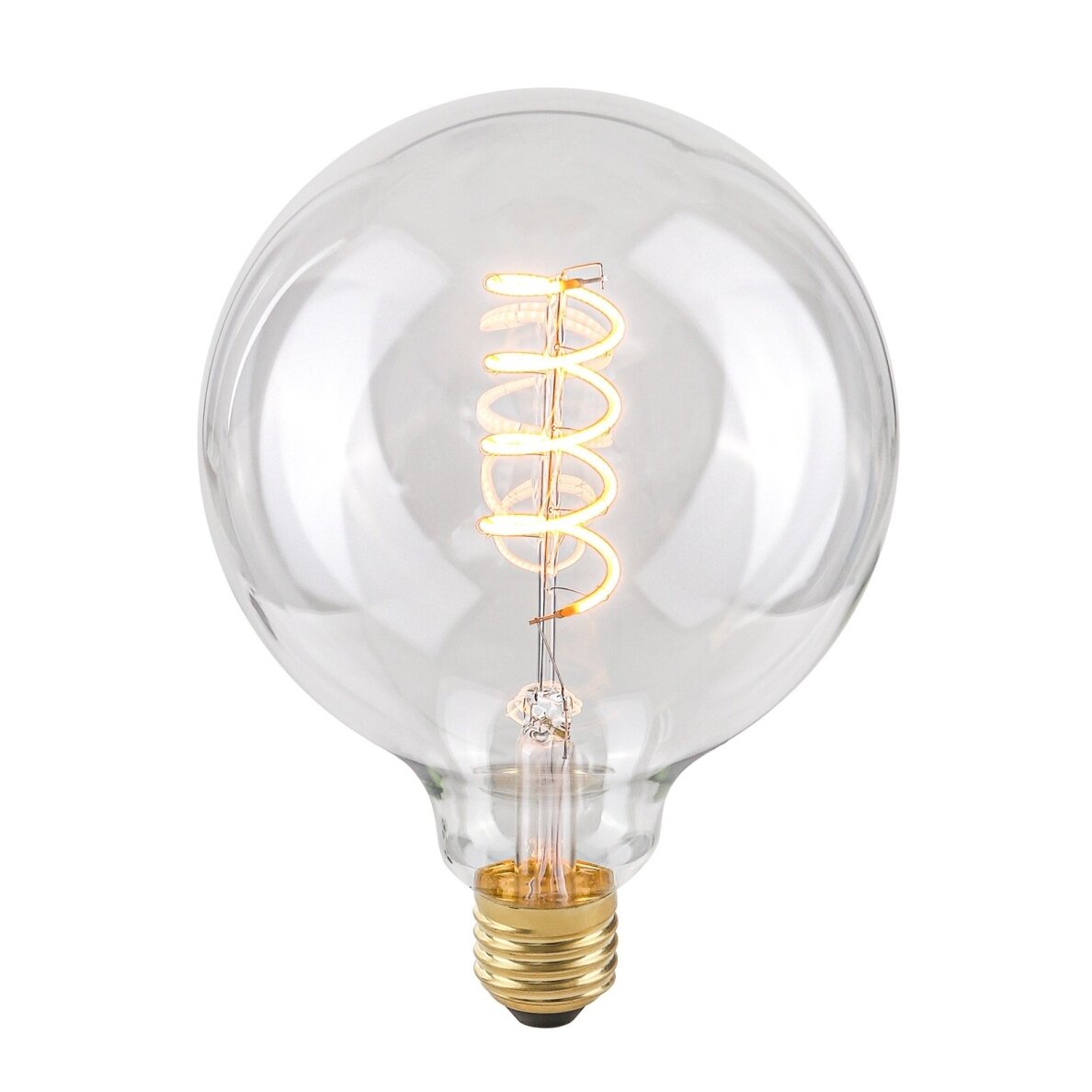 LED Lemputė E27 4W 2200K G125 Spiral Clear LED Lemputė E27 4W 2200K G125 Spiral Clear
