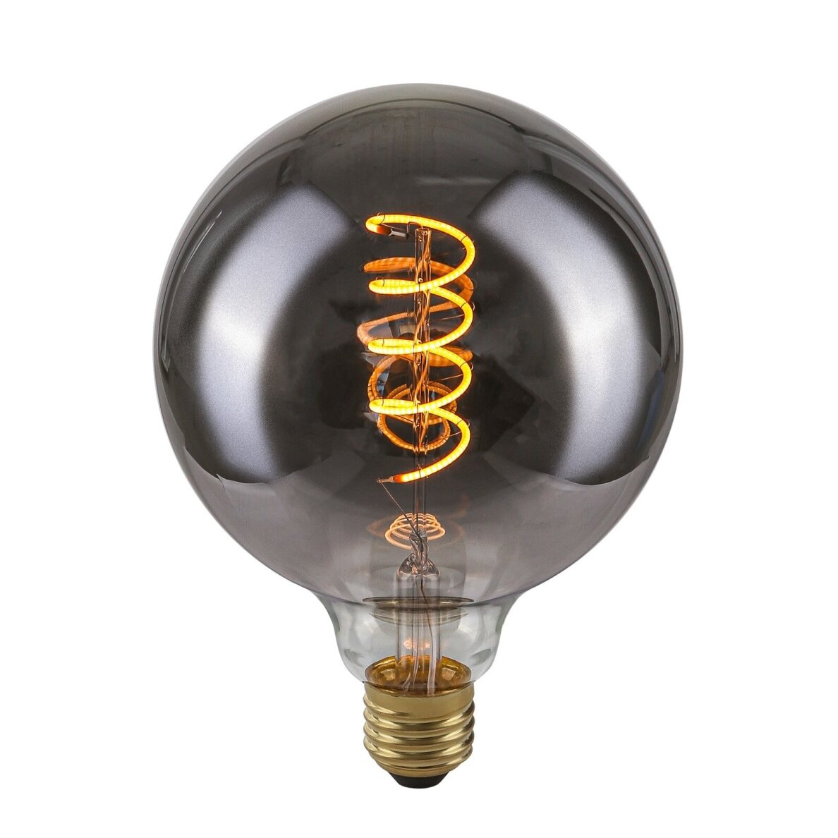 LED Lemputė E27 4W 2200K G125 Spiral Smoke LED Lemputė E27 4W 2200K G125 Spiral Smoke