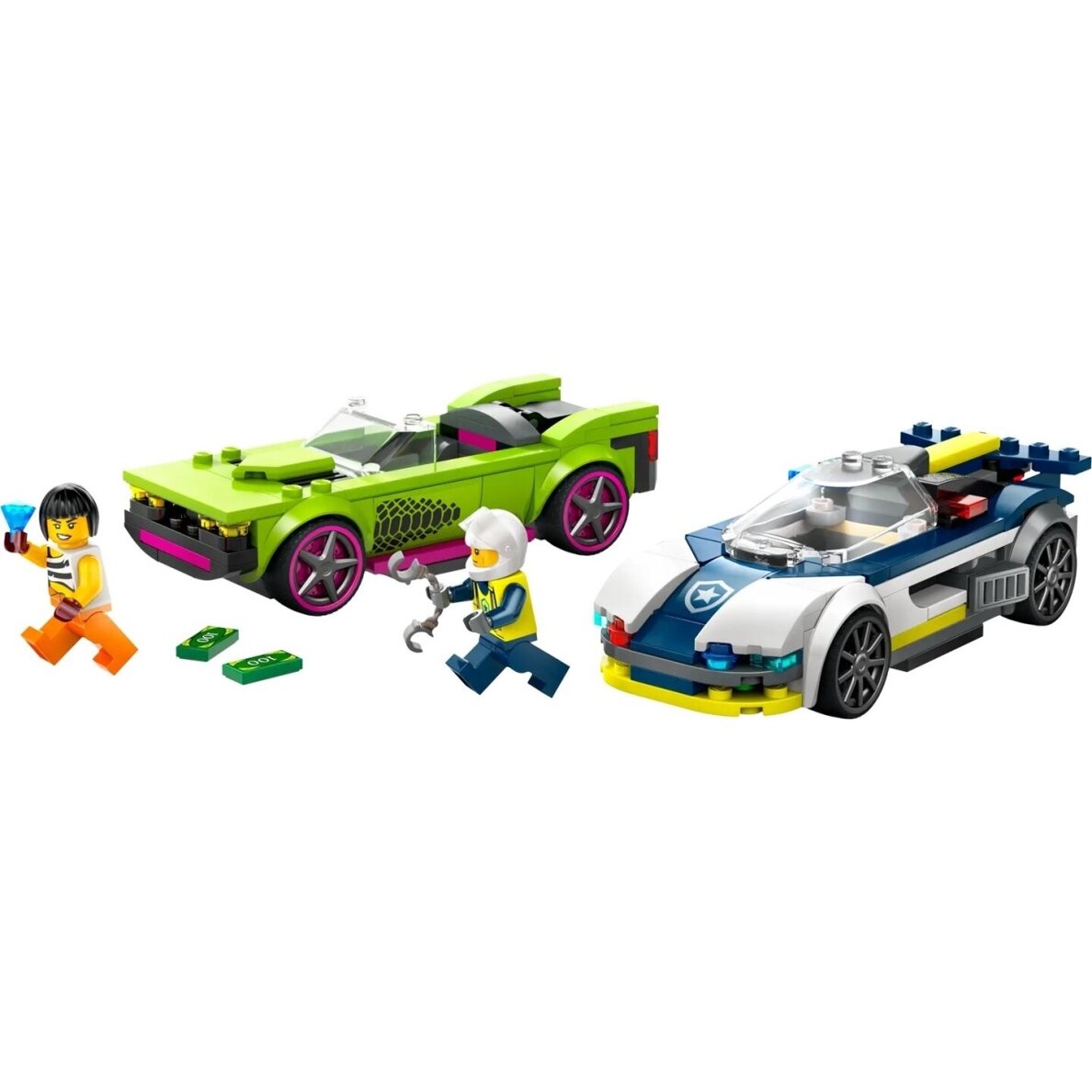 LEGO CITY 60415 POLICE CAR AND MUSCLE CAR CHASE 2