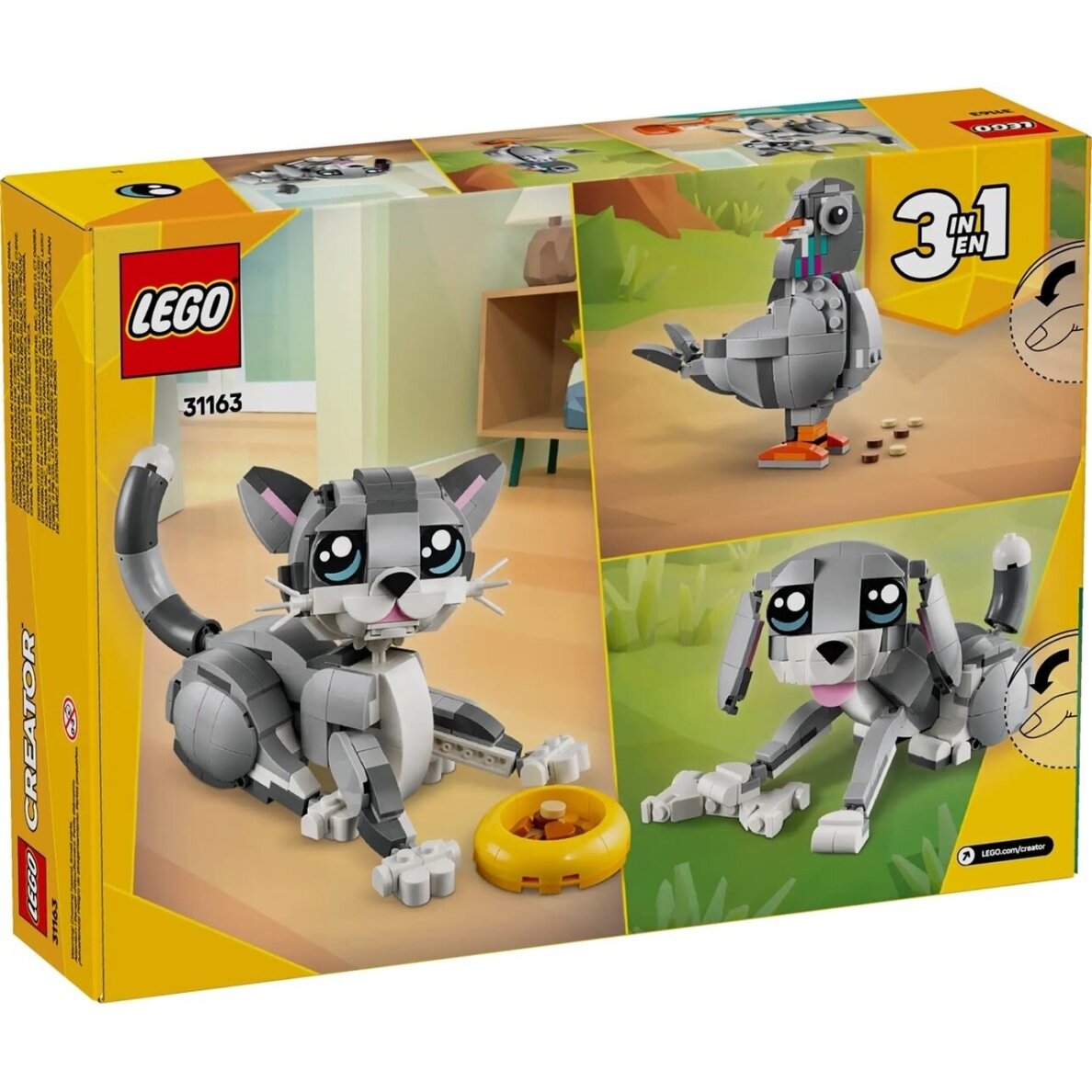 LEGO CREATOR 3in1 31163 Žaisminga katė (Playful Cat) 1 LEGO CREATOR 3in1 31163 Žaisminga katė (Playful Cat) 1
